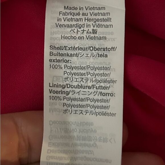 J. Crew Pink Long Sleeve Smocked Neck Lined Top Size XS - Picture 7 of 8